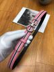 AAA Ferragamo Adjustable Belt For Women - Pink And Black Leather SS Gancini Buckle (2)_th.jpg